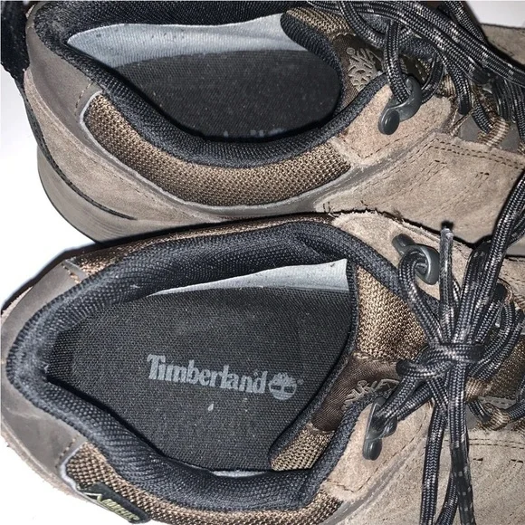 Timberland Hiking Shoes Men’s Size 10.5 Brown Suede/Leather - Picture 3 of 6